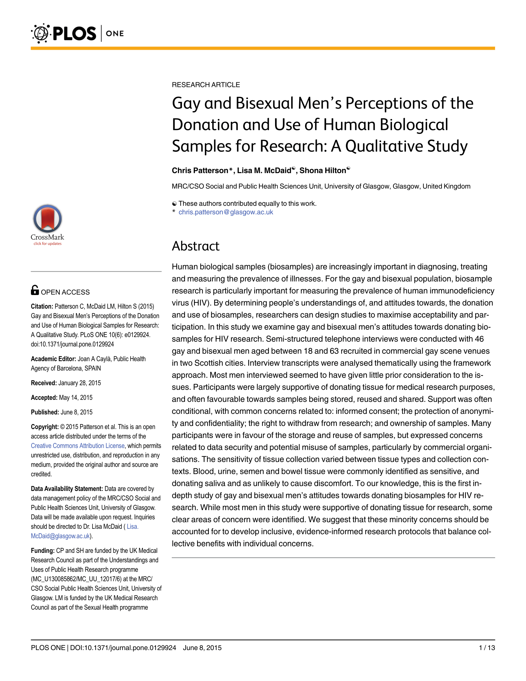 a paper in research