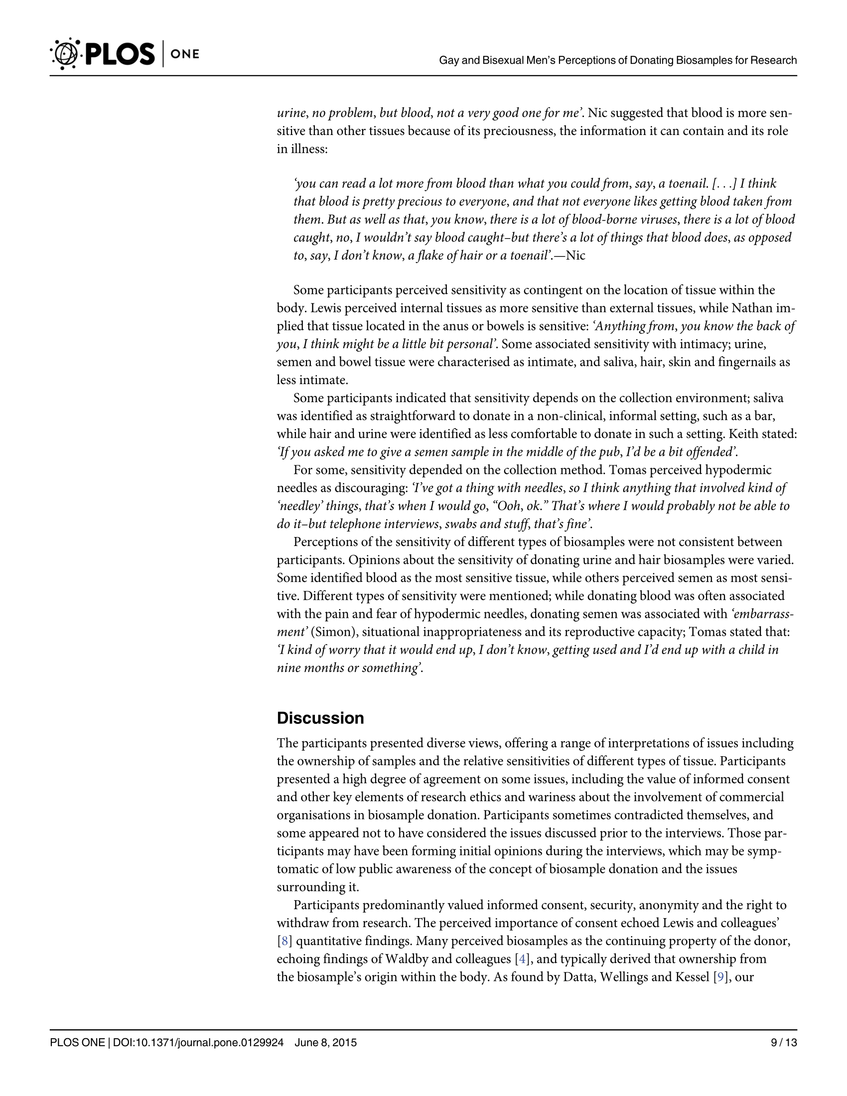 discussion section of a research paper sample